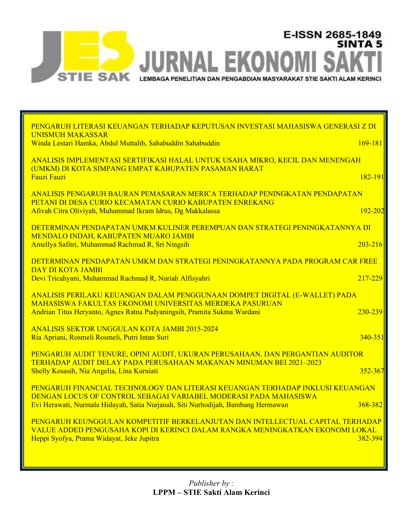 					View Vol. 15 No. 2 (2026)
				